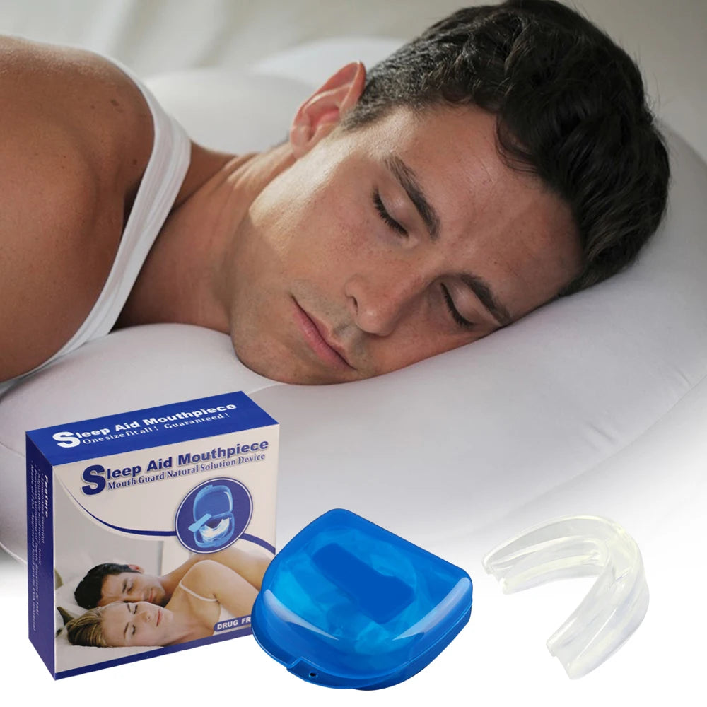 1box Anti-molar Mouthguard Silicone Stops Teeth Grinding High Quality Anti Snore Mouthpiece Sleeping Well Health Care Tool