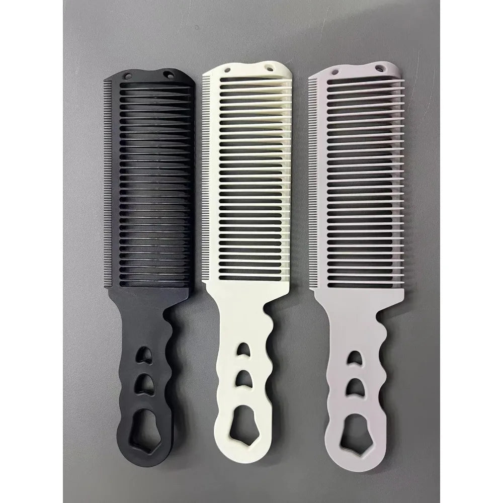 Upgrade Barber Flat Top Hair Cut Combs Men's Arc Design Curved Positioning Hair Clipper Comb Salon Hairdresser Styling Tool