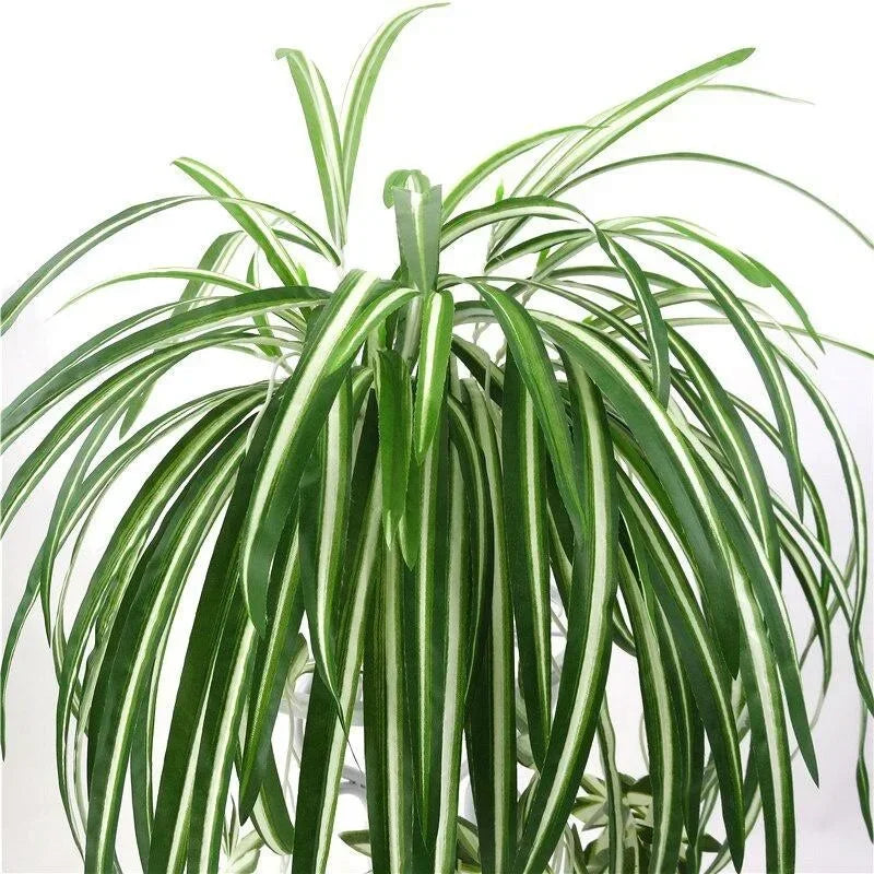 65cm Artificial Plants Wall Hanging Chlorophytum Potted Green Plants PVC Fake Plants Simulation Flower Living Room Decor