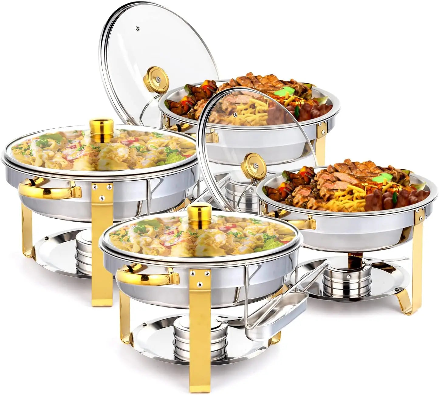 5QT 2-12 Packs Chafing Dish Buffet Set for Catering Event Party