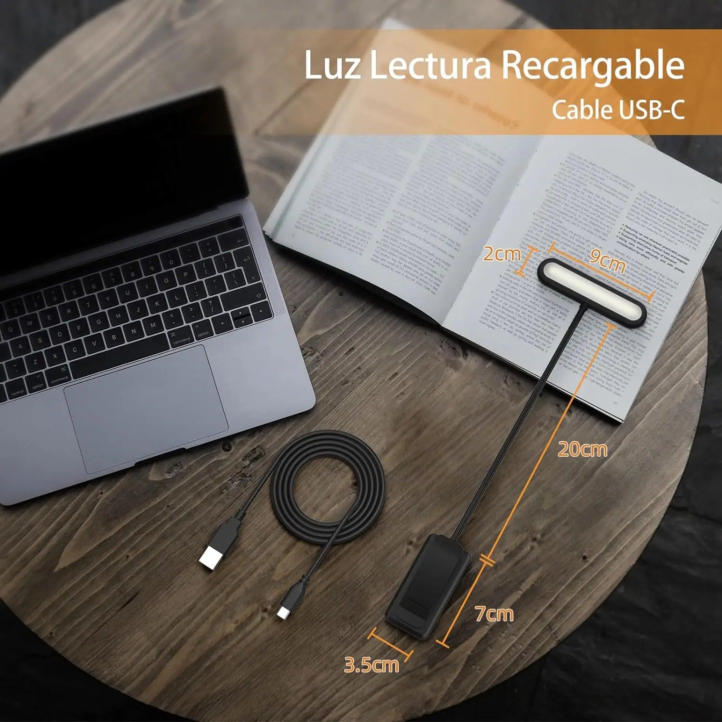 14Leds Book Light USB Rechargeable