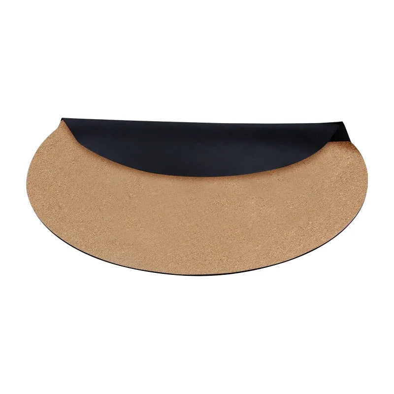 Premium Meditation 130cm 1.5mm Organic Non Toxic Natural Rubber Custom Large Round Circle Cork Yoga Mat