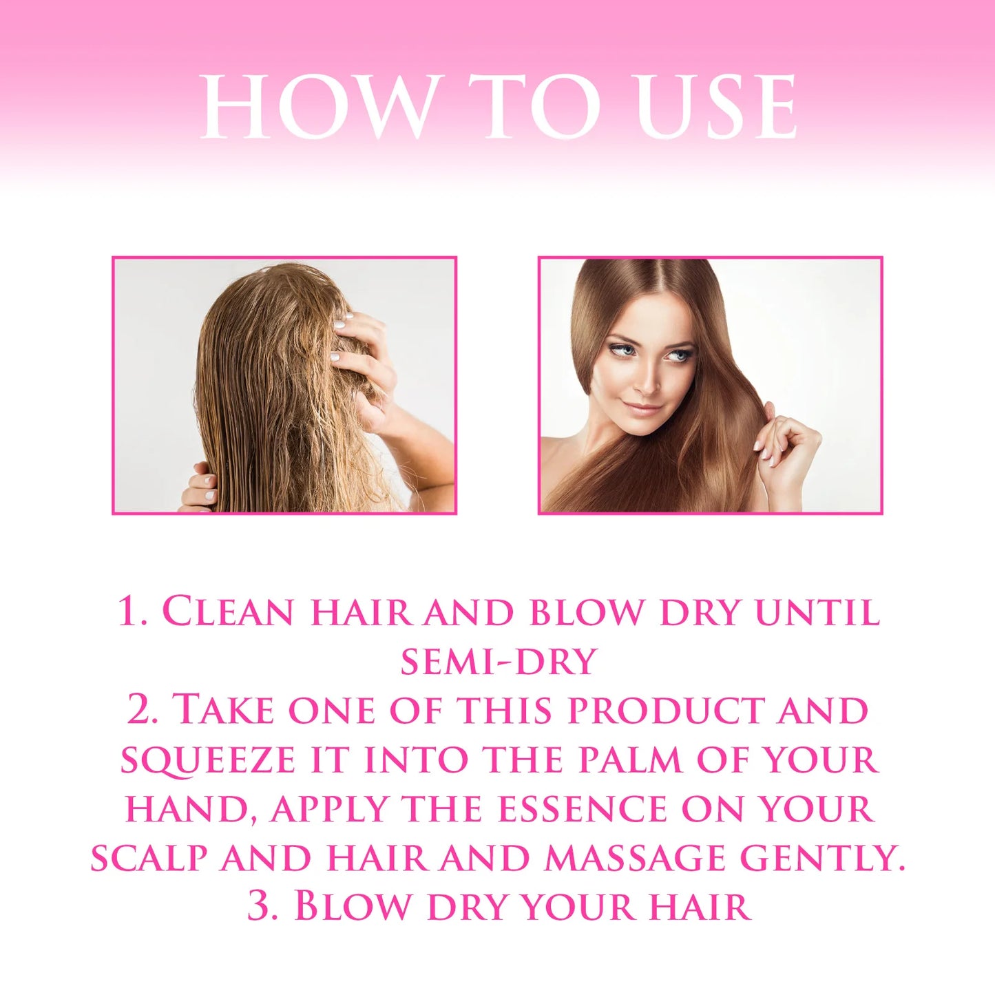 Hoegoa Hot Sale Leave No Rinse Hair Vitamin Capsules Hair Serum for Women Men Moisturizing Glossy & Smooth Hair Care Essence