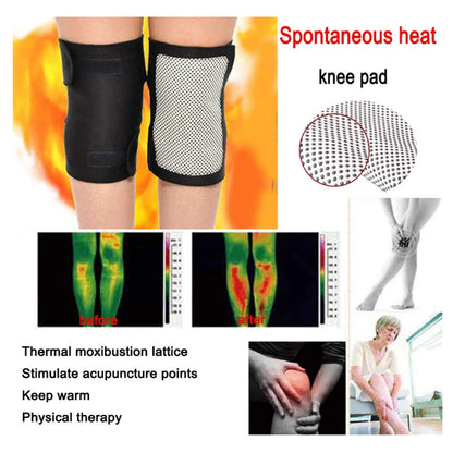 Tourmaline Self-heating Massage Knee Support Brace Magnetic Therapy Belt Pad Sleeve Health Care Pain Relief Relaxation