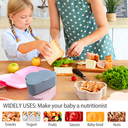 Cartoon Cloud Baby Bowl with Suction Cup Dishes Lunch Box Kid Baby Children Infant Baby Rice Feeding Bowl Snack Plate Tableware