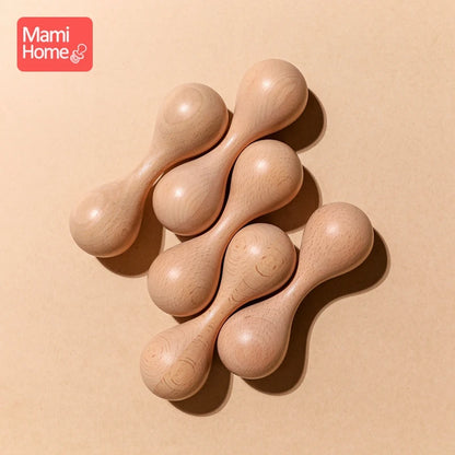 Baby Wooden Sand Hammer 1PCS Sand Hammer Rattle Musical Instrument Children's Educational Toys Children's gift Baby musical toys