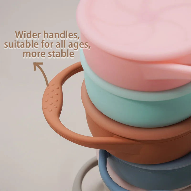 New Color Baby Silicone Snack Cup Handheld Portable Food Storage Baby Foldable Snack Cup Anti-drop Snack ContainerNew Color Baby