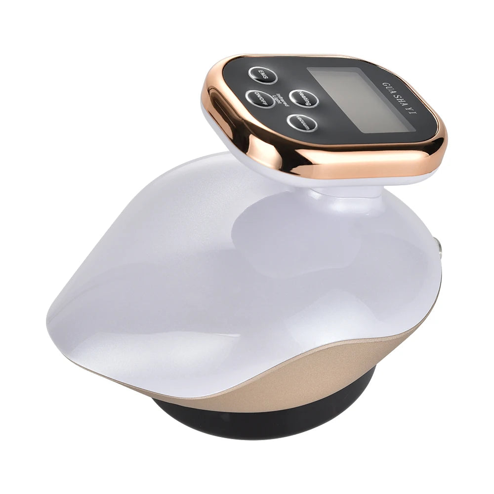 Electric Cupping Massager EMS Vacuum Suction Guasha Scraping Rechargeable Device Meridian Fat Burning Body Slimming Negative