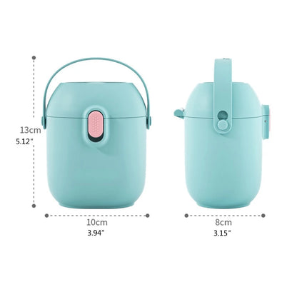 Portable Baby Food Storage Box BPA Free Formula Dispenser Cartoon Infant Milk Powder Box Toddler Snacks Cup Container