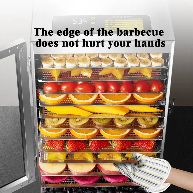 220V 12 layers Fruit dryer food household small bean dissolving pet food dehydration drying machine Машина для сухофруктов
