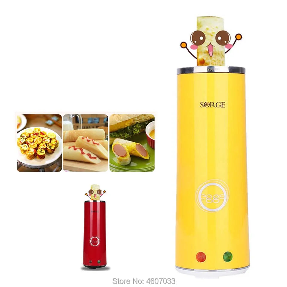 Electric Automatic Multifunctiona Mini Egg Roll Maker Omelette Breakfast Egg Boiler Kitchen CooKing Egg Cooker 220V