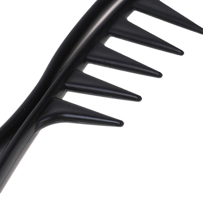 Handle Grip Large Tooth Curly Hair Comb Hair Styling Comb Men Hairdressing Wide Teeth Comb Gift
