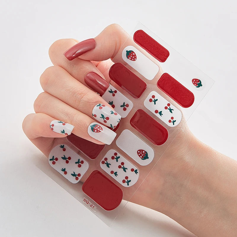 Four Sorts 0f Nail Stickers Self Adhesive Nail Sticker Nails Sticker Designer Full Cover Nail Stickers Nail Designs Nail Strips