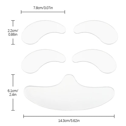 Silicone Anti Wrinkle Patches Face Forehead Neck Eye Care Sticker Pad Anti Wrinkle Aging Skin Lifting Tool Patch Reusable Beauty