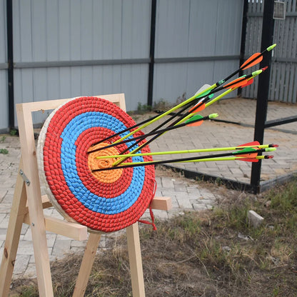 50cm Compound Bow Recurve Bow Straw Shooting Target Handmade Archery Grass Target Shoot Practice Targets Archery Accessories