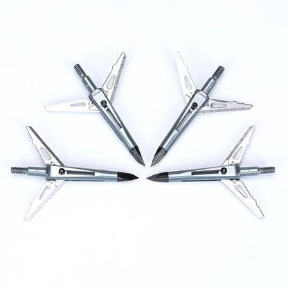 3/6/12pcs Hunting Archery Fixed 2 Blade Broadhead Stainless Alloy Blade Arrowhead Tips Arrow Hunting Accessory