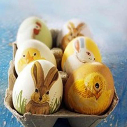 2pc Wooden Egg Cups Easter Egg DIY Unfinished Crafts Smooth Surface Wooden Teething Toys Baby Gifts Wood Painting Blocks Toys