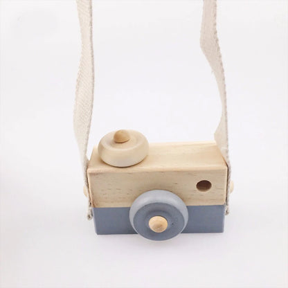 1pc Wooden Camera Baby Room Decor Desk Children Montessori Fashion Clothing Accessory Safe And Natural Toys Birthday Baby Toys