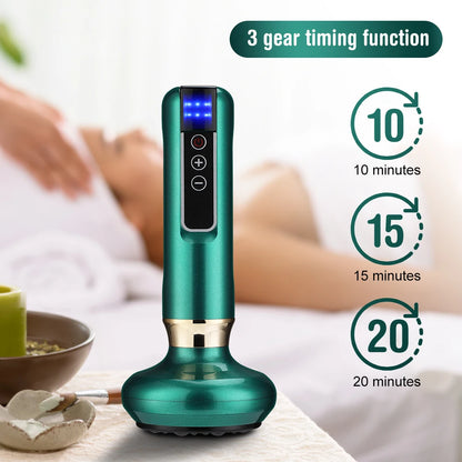 Intelligent Negative Pressure Cupping Massager Electric Heating GuaSha Scraping Physiotherapy Dredge Meridian Relieve Fatigue