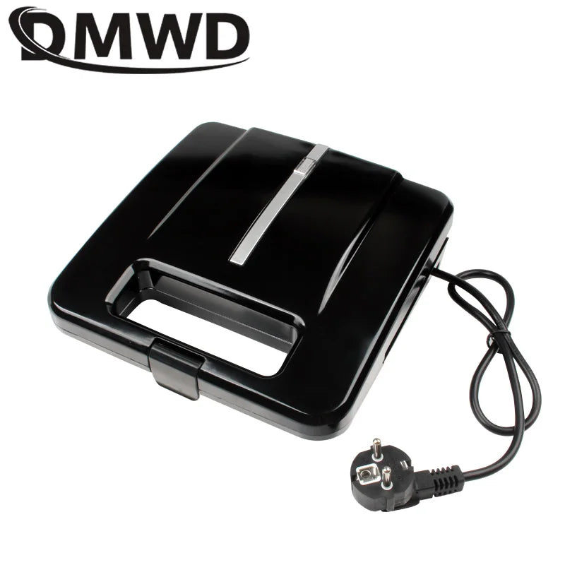 DMWD Multifunctional Electric Sandwich Makers Mini Grilling Panini Plate Waffle Toaster Breakfast Machine Barbecue Oven EU 220V