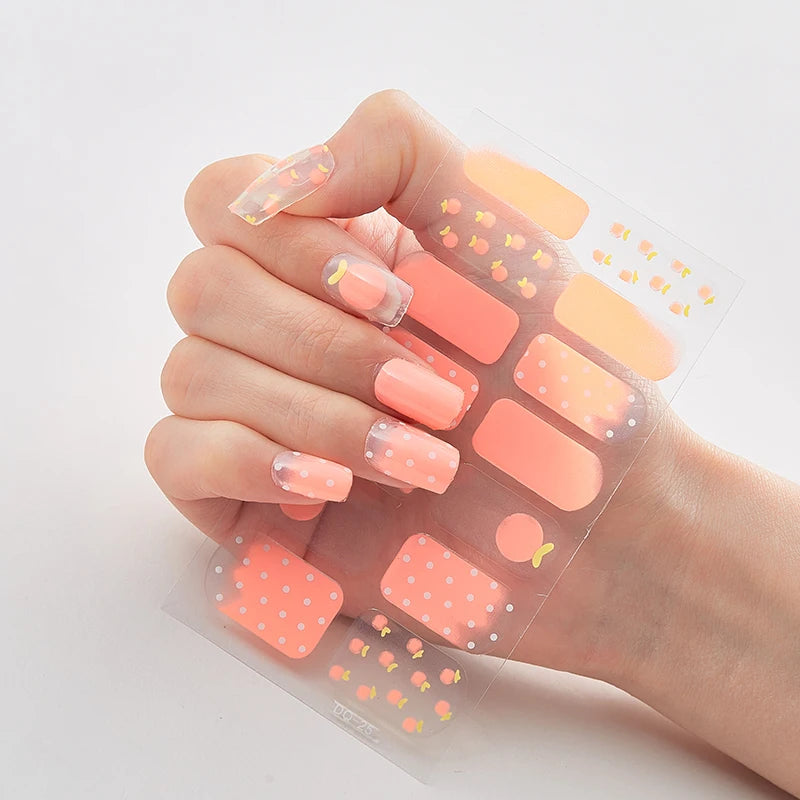 Four Sorts 0f Nail Stickers Self Adhesive Nail Sticker Nails Sticker Designer Full Cover Nail Stickers Nail Designs Nail Strips