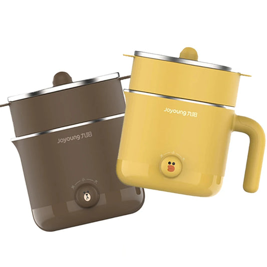 220V Mini Electric Multi Cooker Portable Electric Hotpot Cooking Machine Electric Yellow sally brown Hot Pot nine sun