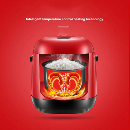 1.2L Mini Electric Rice Cooker Food Steamer Multifunction Kitchen Cooking Pot Non-stick Liner Lunch Box Stew Soup Porridge 220V