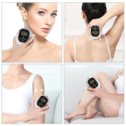 Electric Cupping Massager EMS Vacuum Suction Guasha Scraping Rechargeable Device Meridian Fat Burning Body Slimming Negative