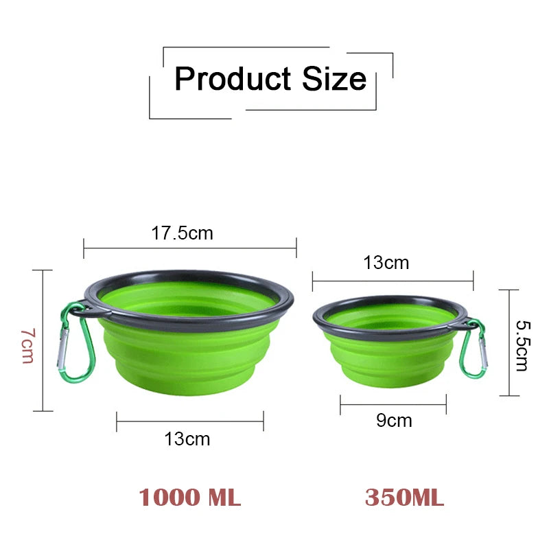 Travel Folding Silicone Dog Bowl