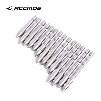 DIy 70 80 90 100 110 120 Grain Stainless Steel Bullet Point Tip For ID 4.2 mm Arrow Shaft Accessories Archery Bow Hunting