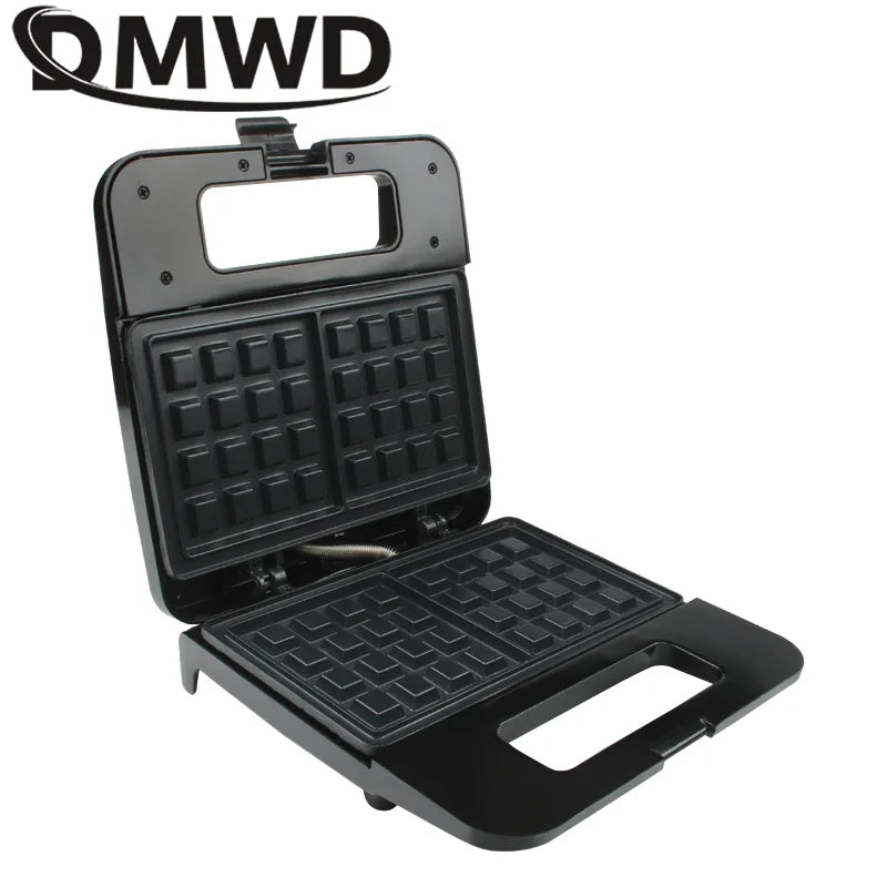 DMWD Multifunctional Electric Sandwich Makers Mini Grilling Panini Plate Waffle Toaster Breakfast Machine Barbecue Oven EU 220V