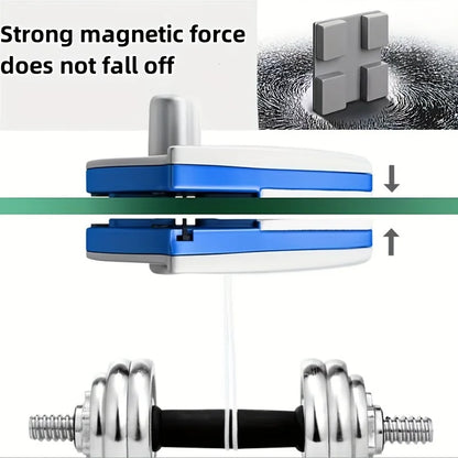 1pc Double-Sided Magnetic Window Cleaner - High-Rise, Glass Wiper for Single-Layer Panels 3-8mm Thick