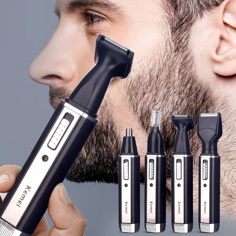 4 in1 Electric Nose Ear Trimmer For Men Shaver Rechargeable Hair Removal Eyebrow Trimer Safety Product Shaving Machine Face Care