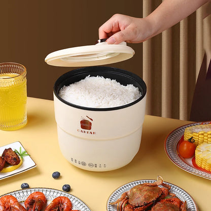 2024 New 1.8L Small Rice Cooker 300W Power Multifunctional Smart Electric Cooking Pot Home Portable Non-stick Hot Pot Soup Pot