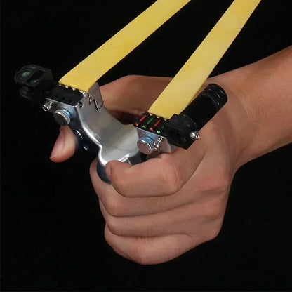 Laser Pointing Slingsshot 10 Style Precision Aiming Slingshot High Precision Sling Outdoor Hunting Shooting Accessories Caza