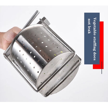 Household  Small Manual Hollow Out Stainless Steel Vegetable Stuffing Squeezer Minced Garlic Dehydrator Fillings Stuffing Juicer