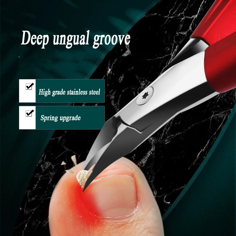 Nail Clippers Ingrown Toenail Podiatry Correction Nippers Cuticle Cutters Cut Paronychia Pedicure Manicure Foot Hand Care Tool