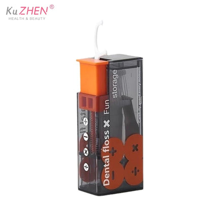 New Portable Dental Floss Dispenser Containing 10Pcs Floss Dental Floss Storage Box Auto Refillable Oral Hygiene Care Floss Pick