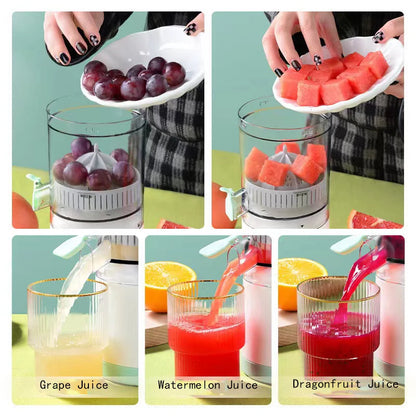 Fully Automatic Household Juicer, Portable Fruit Juicer, USB Charging Rotary Portable Small Juicer
