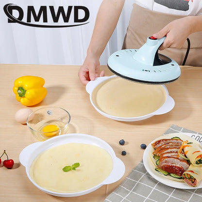 DMWD Automatic Crepe Maker Non-stick Pizza Pancake Machine Household Cooking Kitchen Application Spring Roll Electric Baking Pan