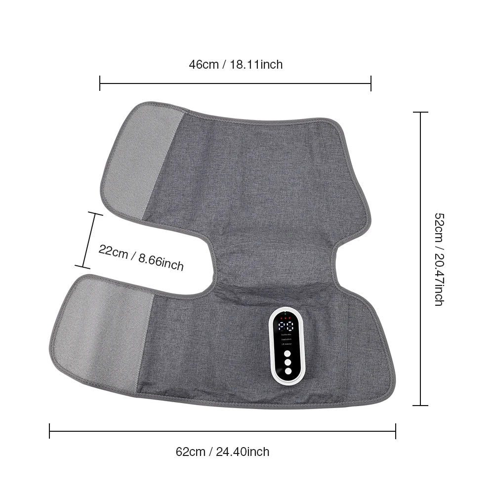 Electric Leg Massager Home Portable Leg Massage Equipment 3-Speed Hot Compress Thigh and Calf Massage Relax Muscles Relieve