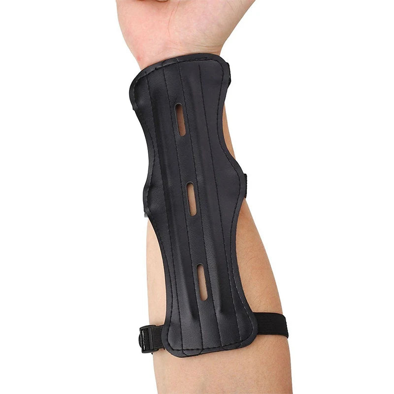 Polyurethane Leather Archery Arm Guard Forearm Protection Cover Sport Guard PU Leather For Bow Arrow Archery Gloves New