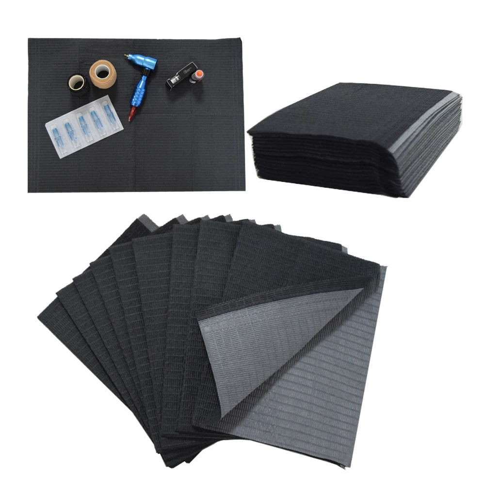 20pcs Tattoo Table Covers Clean Pad Disposable Dental Bibs Sheets Cloths Underpad Hygiene Tattoo Bib Waterproof Tattoo Supplies