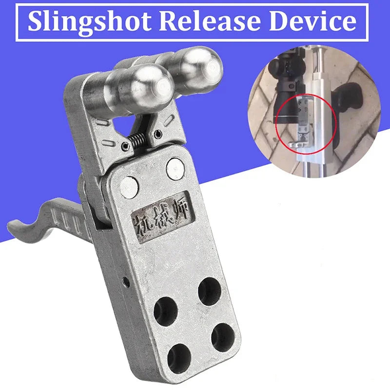 Outdoor Stainless Steel Catapult Trigger Release Device Wristband Shooting Bow Tools Slingshot Accessories