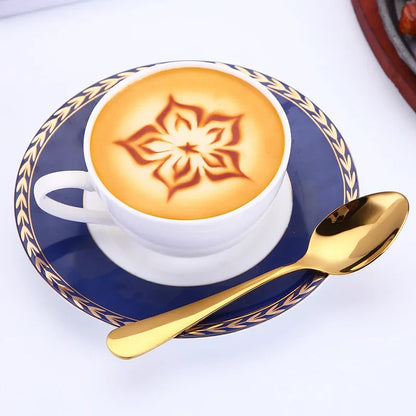 16Pcs Tableware Stainless Steel Dinnerware Set Knife Fork Coffee Spoon Mirror Flatware Dishwasher Safe Kitchen Silverware Set