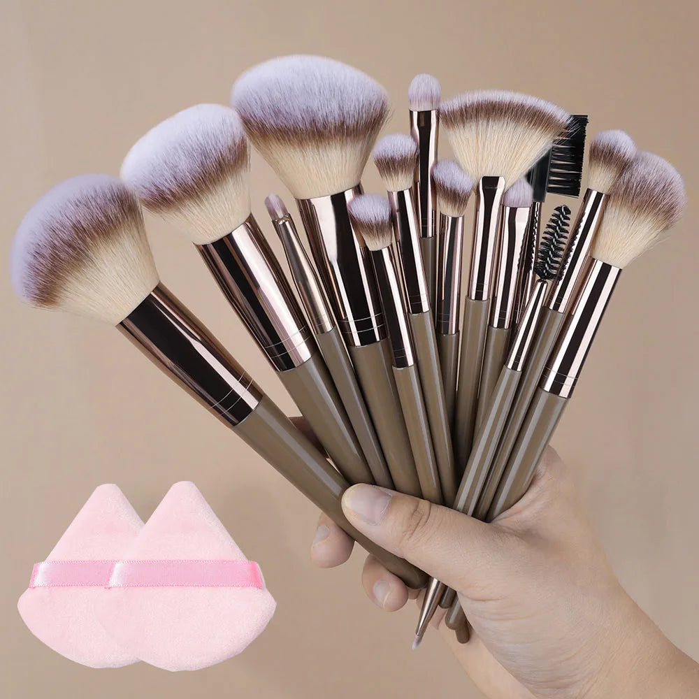 Champagne Golden Makeup Brush Set