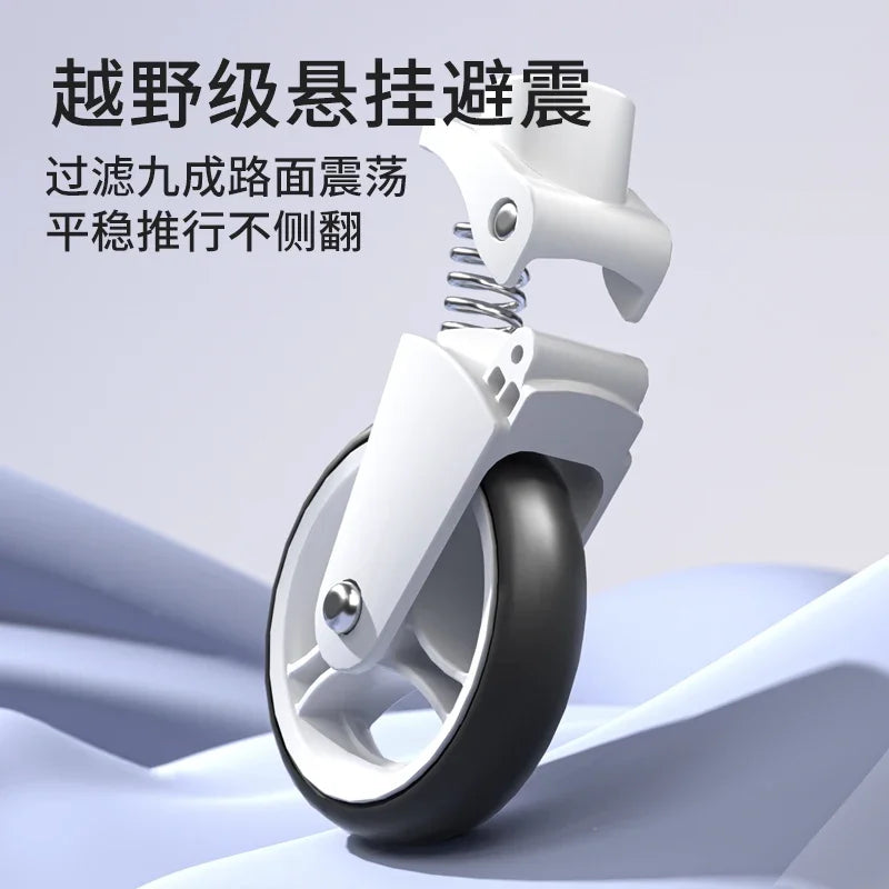 Stroller Children's Cart Lay Flat Prams Portable Travel Baby Carriage Luxury High Landscape Baby Seat Rotation Commutation