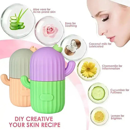 Silicone Ice Facial Roller Beauty Lifting Contouring Tools Trays Ice Balls Skin Care Face Massager Skin Care Tool