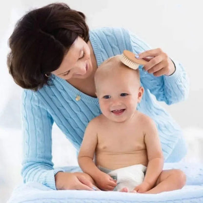 Newborn Wool Wooden Hair Brush
