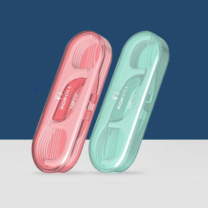 10PCS Portable Teeth Flosser Storage Box Traveling Camping Practical Clean Floss Stick Oral Care Teeth Floss Pick Dispenser